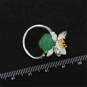 New-Nature-stone-Flower-silver-ring-gemstone (5)93